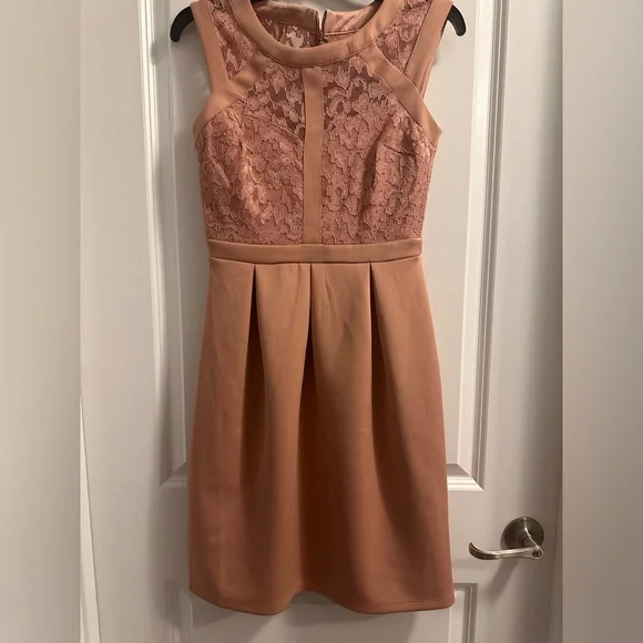 EUC‼️ Enfocus Studio Dusty Rose Sparkly Lace Dress. - Picture 4 of 8